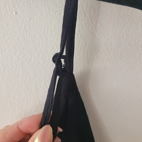 Free People Intimately Dylan Mini Wrap Dress Black Size XS Bodycon - Picture 5 of 11